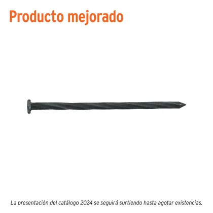 Bolsa con 1 kg de clavos para concreto negros 3-1/2', FIERO