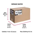 Bolsa con 1 kg de clavos para concreto negros 3-1/2', FIERO 5