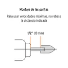 Juego de 5 piedras montadas zanco 1/4', uso general, TRUPER 3
