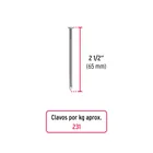 Bolsa con 1 kg de clavo estándar 2-1/2' con cabeza, FIERO 2