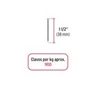 Bolsa con 1 kg de clavo estándar 1-1/2' con cabeza, FIERO 2