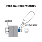 Fijador de roscas, removible, 10 ml, azul, TRUPER 2