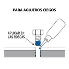 Fijador de roscas, removible, 10 ml, azul, TRUPER 3