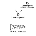 Bolsa con 200 pijas #8 x 2' combinadas (cuadro + Phillips) 4