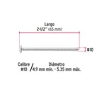 Bolsa con 150 pijas para lámina, #10 x 2-1/2', FIERO 3