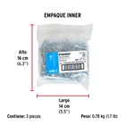 Bolsa 200 pijas para lámina cabeza plana #6 x 1', FIERO 6