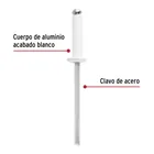 Bolsa c/50 remaches 1/8'x5/16' blancos de aluminio, ala 1/4' 2