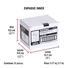 Bolsa c/50 remaches 5/32'x1/4' blancos aluminio, ala 5/16' 6