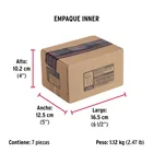 Bolsa con 50 remaches 3/16' x 1/2' de aluminio, ala 17/32' 6