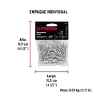 Bolsa con 50 remaches 5/32' x 1/4' de aluminio, ala 5/16' 5