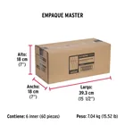 Bolsa con 50 remaches 3/16' x 1/8' de aluminio, ala 3/8' 7