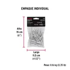 Bolsa con 50 remaches 3/16' x 3/4' de aluminio, ala 3/8' 5