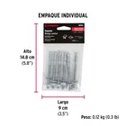 Bolsa con 6 taquetes arpón 1/4' x 3-1/4', FIERO 5