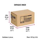 Bolsa con 6 taquetes arpón 3/8' x 3-1/2', FIERO 6