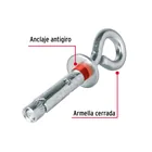 Bolsa con 4 taquetes expansivos 8x50 mm con armella cerrada 3