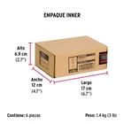 Bolsa con 2 taquetes expansivos 12x75 mm con armella cerrada 6