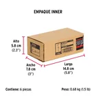 Bolsa con 4 taquetes expansivos 8x50 mm con armella abierta 6