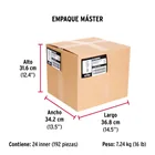 Bolsa con 20 taquetes plásticos 1/2', para panel de yeso 6