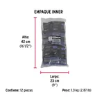Bolsa con 50 taquetes de plástico 3/8', FIERO 6