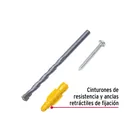 Kit de 20 taquetes 7/32' con pijas #8 y 1 broca 1/4', FIERO 2