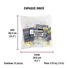 Kit de 20 taquetes 7/32' con pijas #8 y 1 broca 1/4', FIERO 4