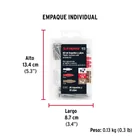 Estuche 26 taquetes 3/16', 1/4', 5/16', c/pijas #6, #8, #10 5