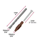 Kit de 20 taquetes 5/16'con pijas #10 y 1 broca 5/16', FIERO 3