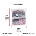 Kit de 20 taquetes 1/4' con pijas #8 y 1 broca 1/4', FIERO 6