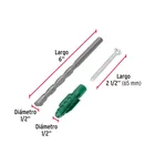 Kit de 20 taquetes 1/2' con pijas #14 y 1 broca 1/2', FIERO 3