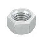 Bolsa con 100 tuercas 3/8' hexagonales de acero galvanizado 1