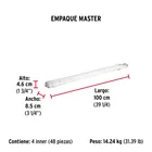 Varilla roscada de 1 m x 5/16', FIERO 6