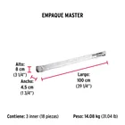 Varilla roscada de 1 m x 1/2', FIERO 6