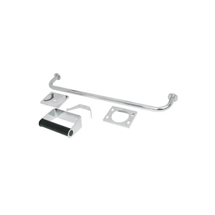 Juego de 5 accesorios para baño, acero inoxidable, BASIC