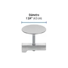 Cubretaladro de acero inoxidable 1-3/4' cromo, FOSET 3