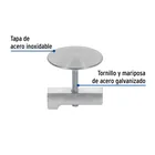 Cubretaladro de acero inoxidable 1-3/4' satín, FOSET 2