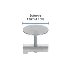 Cubretaladro de acero inoxidable 1-3/4' satín, FOSET 3