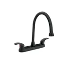 Mezcladora fregadero 8' negro, cuello largo, palanca, AQUA 1