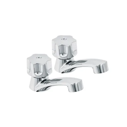 Juego llaves individuales lavabo, ABS, hexagonal, BASIC