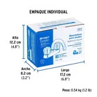 Mezcladora 4' para lavabo, cuello curvo, manerales acrílico 6