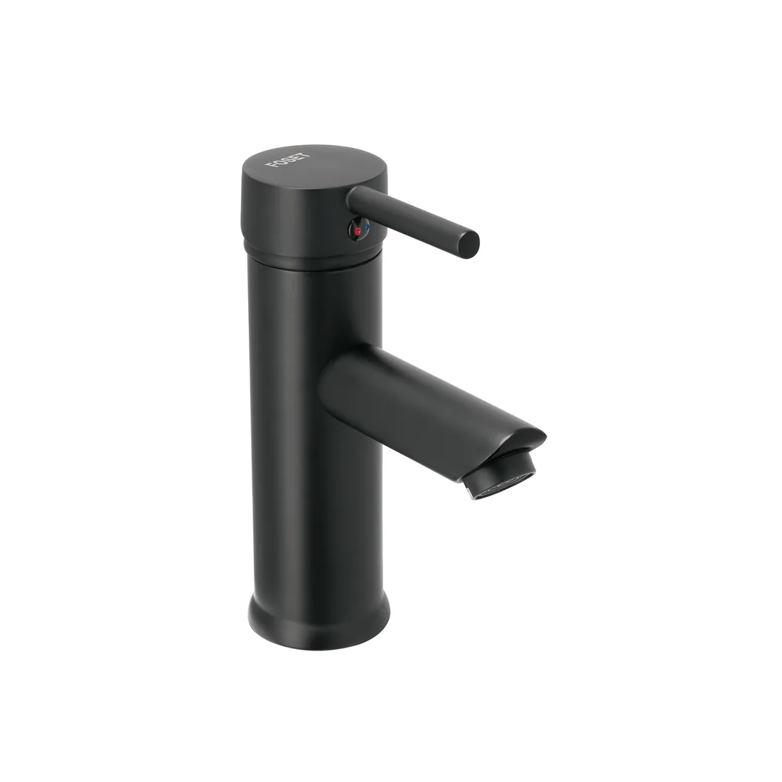 Monomando corto negro para lavabo, FOSET TÚBIG