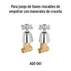 Cartucho de compresión para llaves de empotrar, FOSET 11