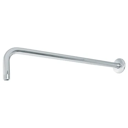Brazo recto 50 cm con chapetón para regadera, cromo, FOSET
