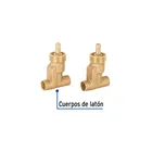 Juego llaves empotrar soldables,1/4 vuelta,sin maneral FOSET 2