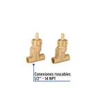 Juego llaves empotrar soldables,1/4 vuelta,sin maneral FOSET 3
