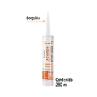 Sellador acrílico de 280 ml, transparente, TRUPER 2