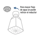 Regadera redonda 2', metálica, sin brazo, cromo, AQUA 2