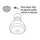Regadera redonda de ABS 3' sin brazo, FOSET BASIC 2