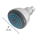 Regadera redonda de ABS 3' sin brazo, FOSET BASIC 4