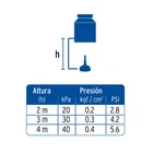 Regadera redonda de ABS 4-1/4' sin brazo, FOSET BASIC 3
