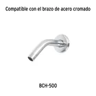 Regadera redonda de ABS 4-1/4' sin brazo, FOSET BASIC 6